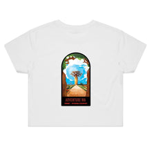 Load image into Gallery viewer, Premium Derby - Nyikina white women's crop tee