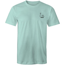 Load image into Gallery viewer, Premium Perth skyline aqua blue short sleeve men's t-shirt