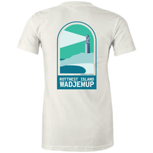 Load image into Gallery viewer, Premium Rottnest Wadjemup natural short sleeve women's t-shirt