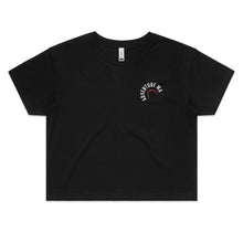 Load image into Gallery viewer, Premium Kimberley Region black women's crop tee