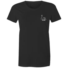 Load image into Gallery viewer, Premium Perth skyline black short sleeve women's t-shirt