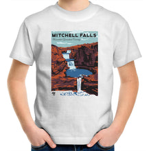 Load image into Gallery viewer, Mitchell Falls Kimberley white short sleeve kid's t-shirt