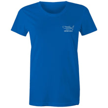 Load image into Gallery viewer, Premium Ningaloo Marine Park blue short sleeve women's t-shirt