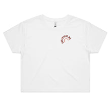 Load image into Gallery viewer, Premium Derby - Nyikina white women's crop tee