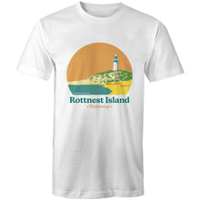 Load image into Gallery viewer, Rottnest Wadjemup white short sleeve men's t-shirt