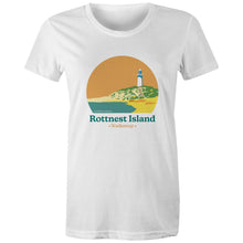 Load image into Gallery viewer, Rottnest Wadjemup white short sleeve women's t-shirt