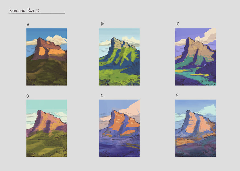 Designing the NWTC pilot series of WA National Park t-shirts