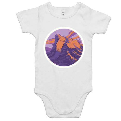 Baby onesie stirling range white