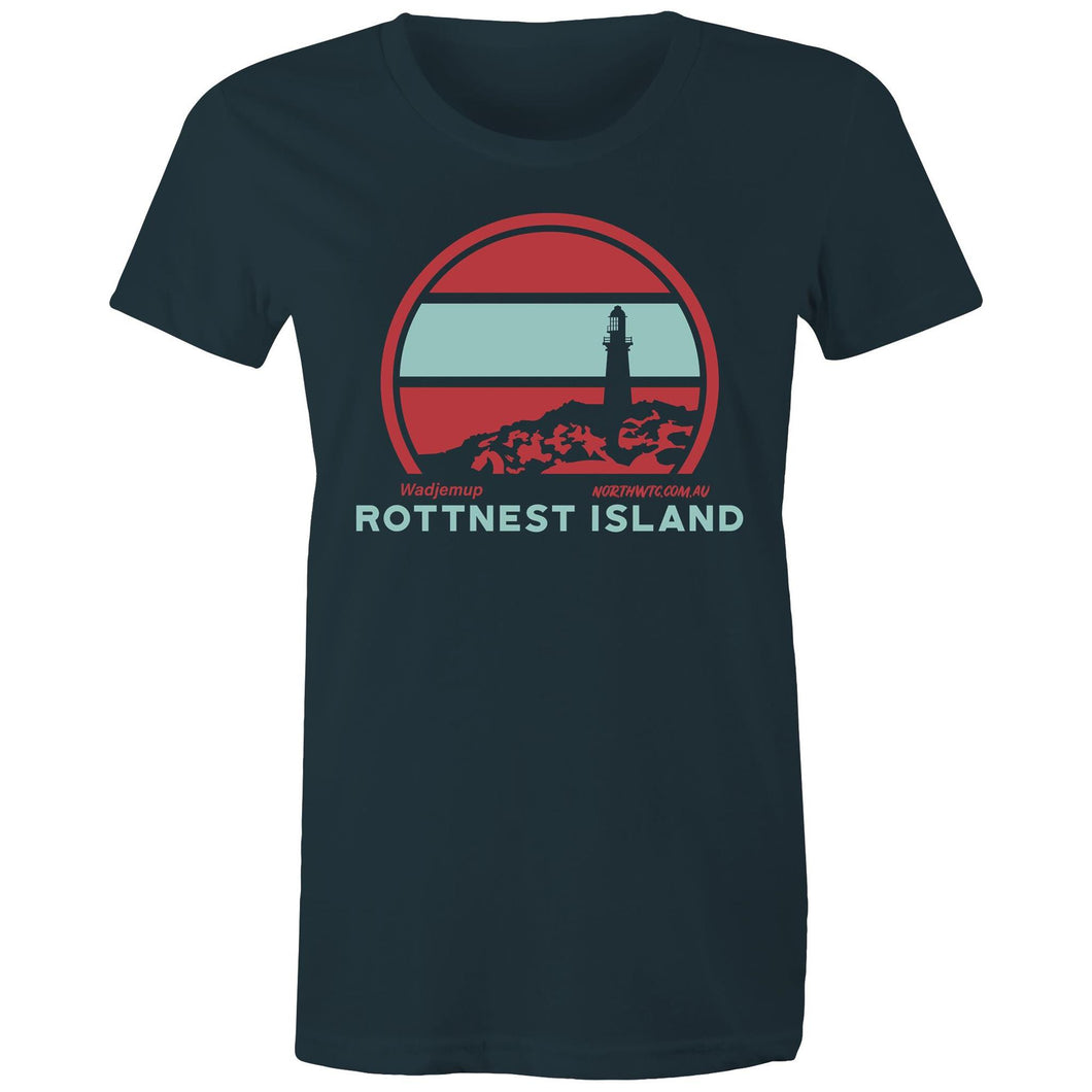 Rottnest Wadjemup indigo short sleeve women's t-shirt