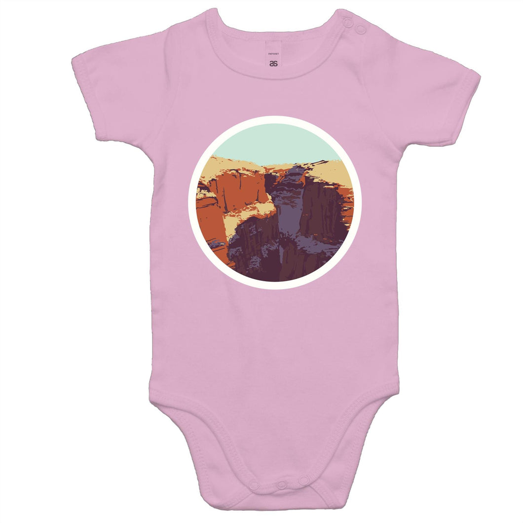 Karijini National Park baby onesie pink