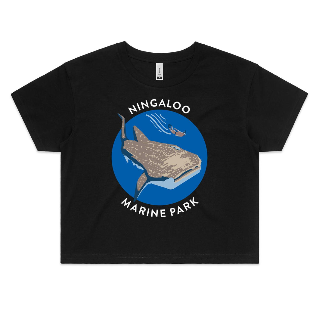 Ningaloo Marine Park black women's crop tee