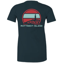 Load image into Gallery viewer, Premium Rottnest Wadjemup indigo short sleeve women&#39;s t-shirt

