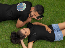 Load image into Gallery viewer, Premium Perth skyline black short sleeve men&#39;s t-shirt
